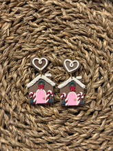 Load image into Gallery viewer, Gingerbread House Earrings