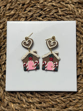 Load image into Gallery viewer, Gingerbread House Earrings
