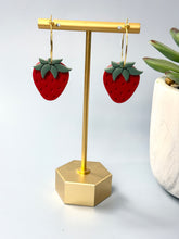 Load image into Gallery viewer, Sweet Strawberry Clay Earrings