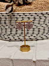 Load image into Gallery viewer, Lilac Flower Drop Earrings