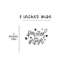 Load image into Gallery viewer, Powered by prayer - sticker