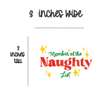 Load image into Gallery viewer, Naughty List - Sticker