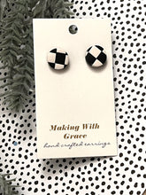 Load image into Gallery viewer, Checkered Stud