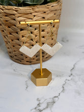 Load image into Gallery viewer, White drop earrings