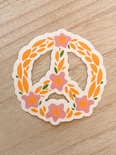Load image into Gallery viewer, Floral Peace Sign- Sticker