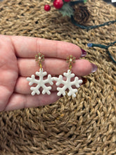 Load image into Gallery viewer, Snowflake Earrings
