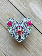 Load image into Gallery viewer, Hand Drawn floral heart - Sticker
