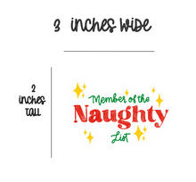 Load image into Gallery viewer, Naughty List - Sticker
