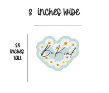 Load image into Gallery viewer, Be Kind Daisy Heart - Sticker
