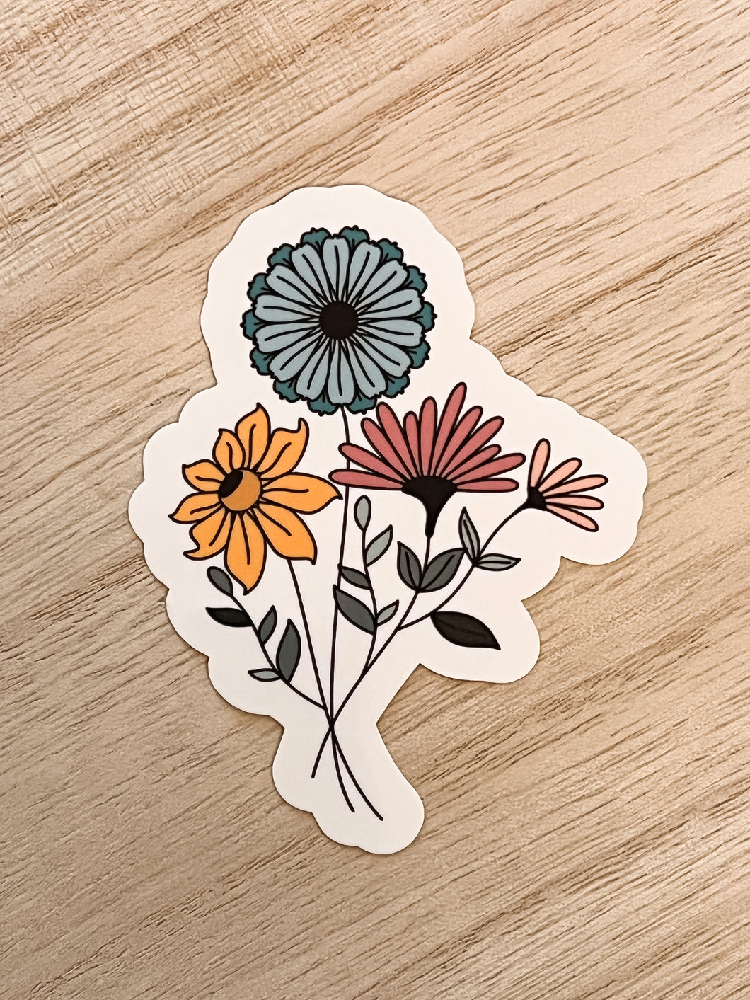 Flower Moon Bouquet - Sticker