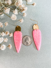 Load image into Gallery viewer, Bright Pink Opal Earrings
