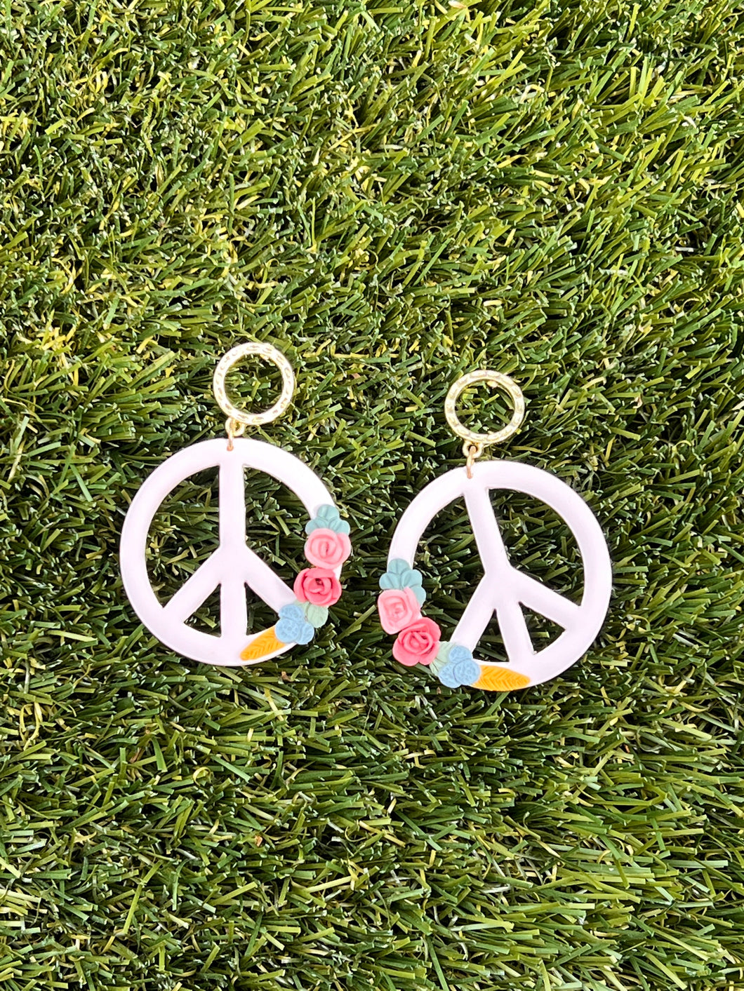Floral Peace Earrings